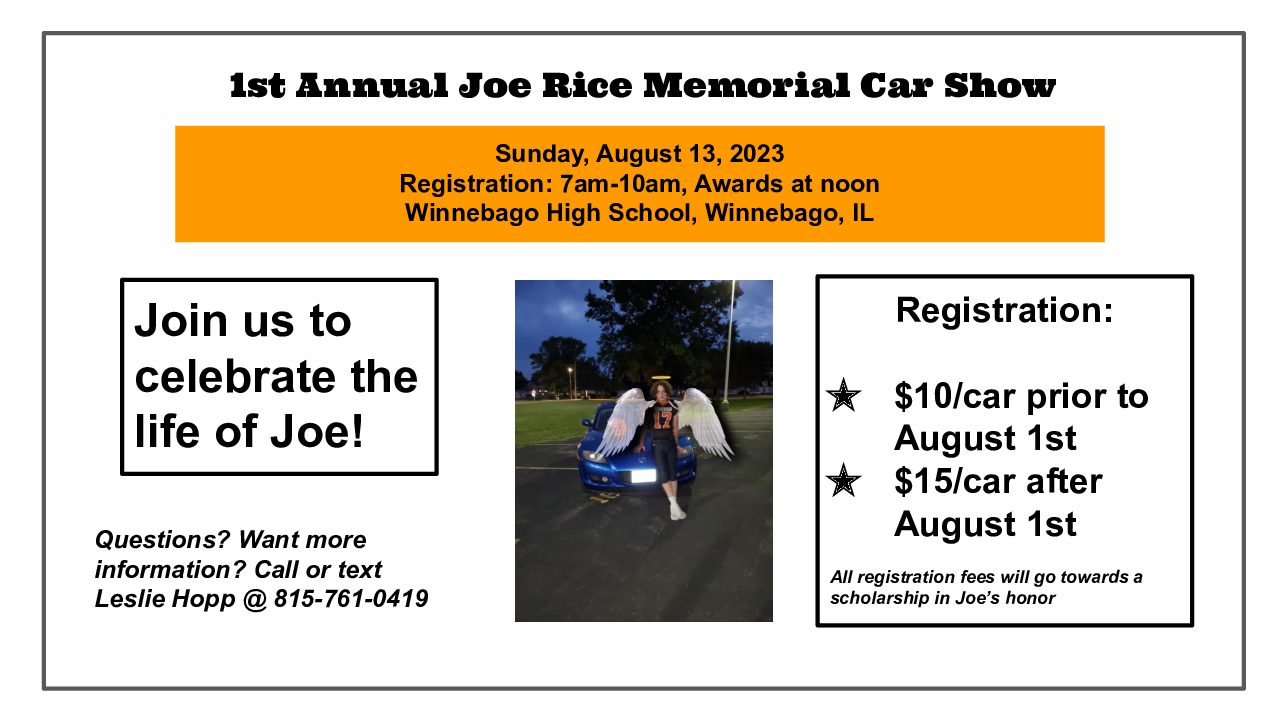 Joe Rice Memorial Car Show