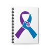 Suicide Prevention Support Ribbon Spiral Notebook - Ruled Line