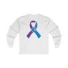 Jeeps Against Suicide Helping Hands Ribbon on the BACK Ultra Cotton Long Sleeve Tee